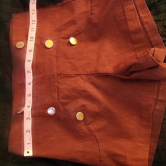 Red LG Crimson Sailor Shorts with Buttons - Picture 5 of 8